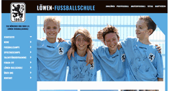 Desktop Screenshot of loewenfussballschule.de